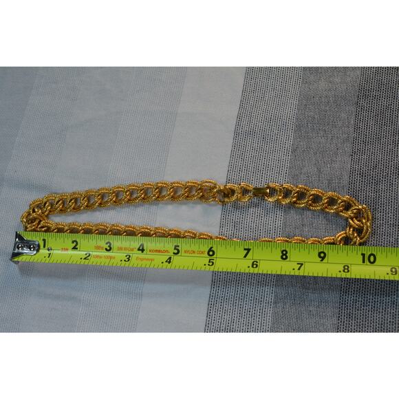 vintage Napier gold-tone double link chain necklace - Picture 6 of 6